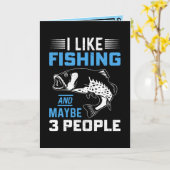 Fishing Theme Kaart (Gele Bloem)