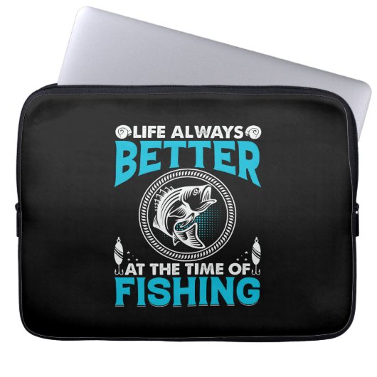 Fishing Theme Laptop Sleeve (Voorkant)