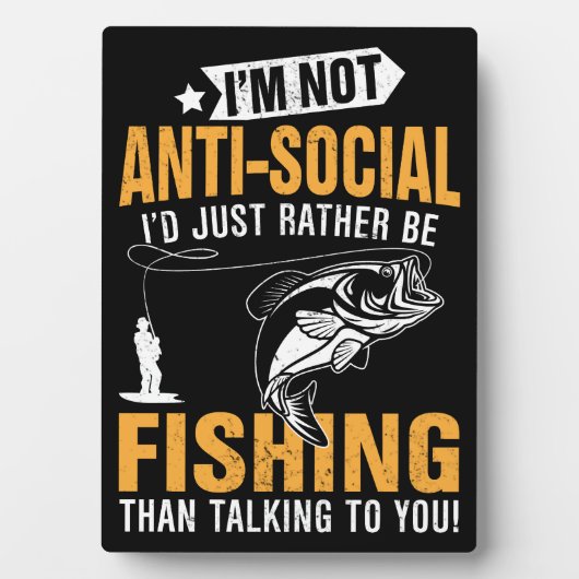 Fishing themed fotoplaat (voorkant)