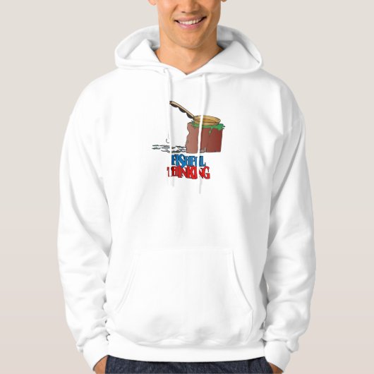 Fishing Thinking Funny Vist Hoodie (Voorkant)