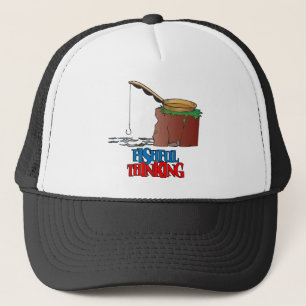 Fishing Thinking Funny Vist Trucker Pet