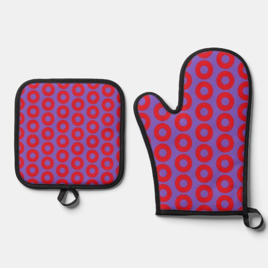 Fishman Donut Oven Mitt & Pot Holder Set (Voorkant)