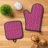 Fishman Donut Oven Mitt & Pot Holder Set (Top down)