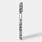 Fishnet lace floral pattern white pink black Case-Mate iPhone case (Achterkant / Rechts)