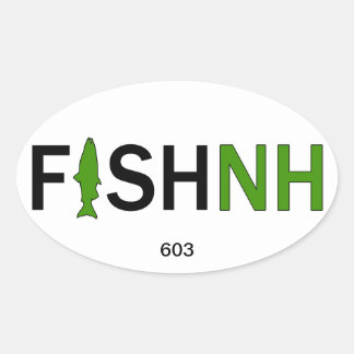 FISHNH New Hampshire Vis Sticker - 603
