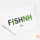 FISHNH New Hampshire Vis Sticker - 603 (Envelop)