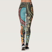 Fishy Abstracte achtergrond Leggings (Achterkant)