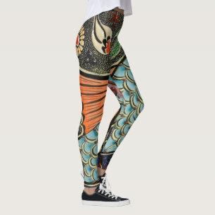 Fishy Abstracte achtergrond Leggings