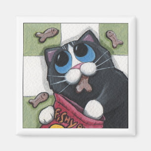 Fishy Bites - Kattenmagneet Magneet