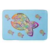 Fishy Blue Badmat (Voorkant)
