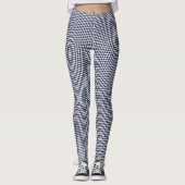 Fishy Houndstooth Navy et Leggings blancs (Devant)