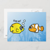 Fishy Robbery: Is klaar! Briefkaart (Voorkant / Achterkant)