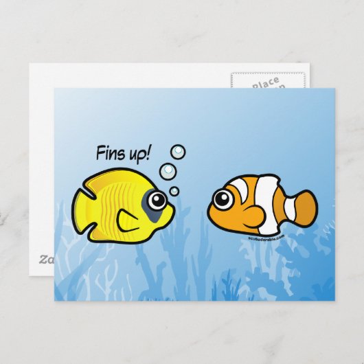 Fishy Robbery: Is klaar! Briefkaart (Voorkant / Achterkant)