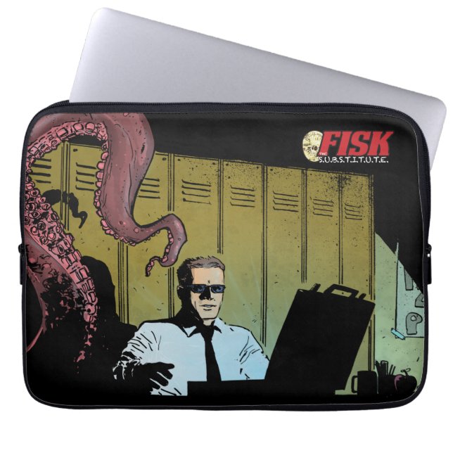 FISK de achterste laptophoes Laptop Sleeve (Voorkant)
