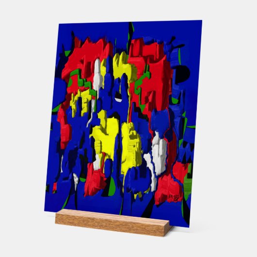 Fissures dans le bleu, abstrait (Angle)