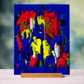 Fissures dans le bleu, abstrait (Neutre)