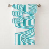 Fissures et torsades en Turquoise et Jaune (En situation)