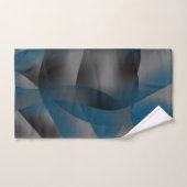 Fissures noires et bleues, avec parties en dégradé (Serviette à main)