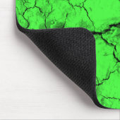 Fissures noires sur le tapis de souris vert (Coin)