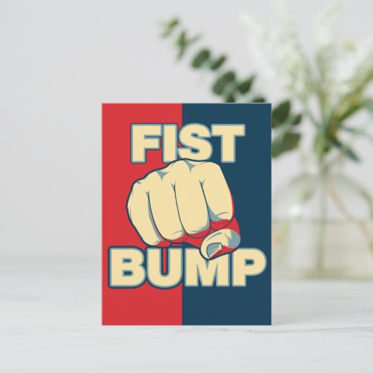 Fist Bump Briefkaart (Staand voorkant)