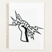 Fist Holding Lightning Bolt Bold Power (Devant)
