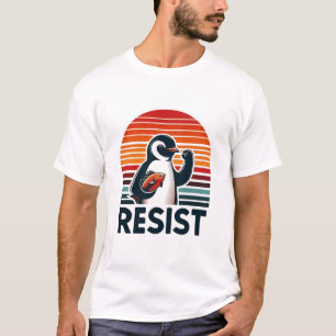 Fist Up Pinguin Save Wildlife Milieu T-shirt