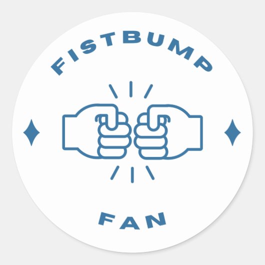 FistBump Fan sticker (Voorkant)