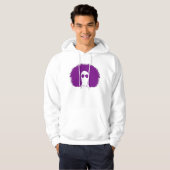 Fiston sweat - shirt à capuche blanc/pourpre de (Devant entier)