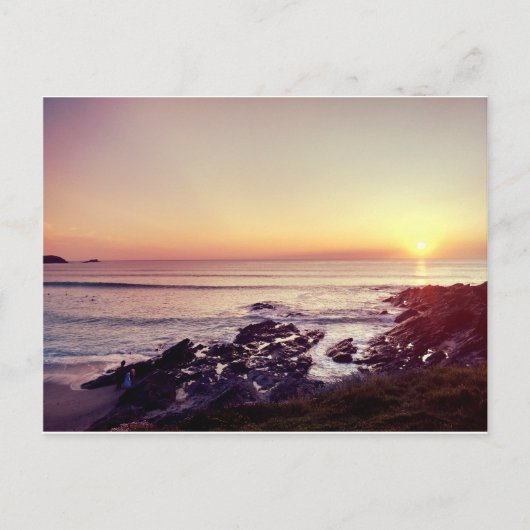 Fistral Beach Sunset Briefkaart (Voorkant)
