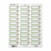 Fisty the Snowman Retourner les étiquettes d'adres (Feuille entière)