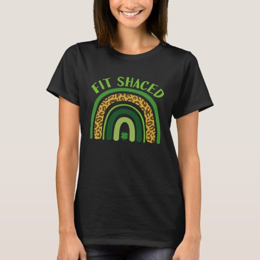 Fit Schaced Drunk  St Patrick s Day Bar Crawl Drin T-shirt (Voorkant)