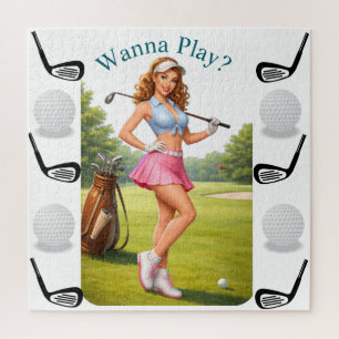 Fit vrouwelijke golfer Thunder_Cove Legpuzzel