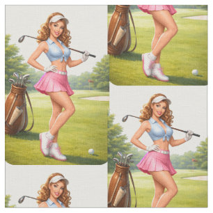 Fit vrouwelijke golfer Thunder_Cove Stof