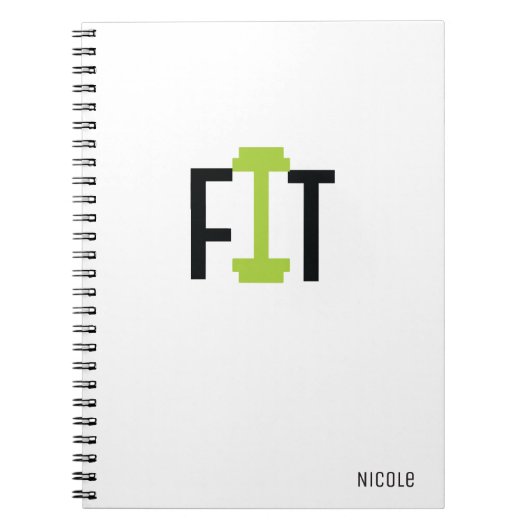 FIT Workout Fitness Journal personnalisé (Devant)