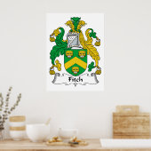 Fitch Family Crest Poster (Keuken)