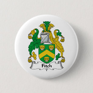 Fitch Family Crest Ronde Button 5,7 Cm
