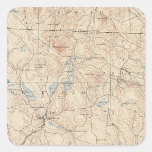 Fitchburg, Massachusetts Vierkante Sticker