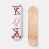 Fitheid Kerstman Skateboard (Voorkant)
