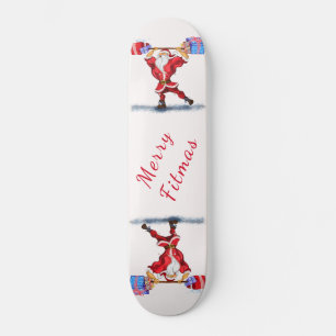 Fitheid Kerstman Skateboard