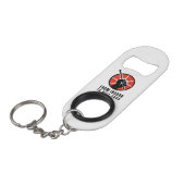 FITHY Mini Bottle Opener Key Chain Mini Flessenopener (Voorkant Gekanteld)