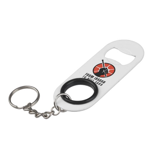 FITHY Mini Bottle Opener Key Chain Mini Flessenopener (Voorkant Gekanteld)