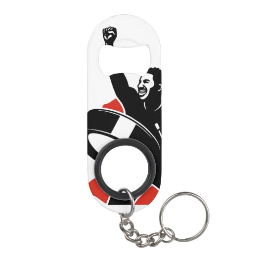 FITHY Mini Bottle Opener Key Chain Mini Flessenopener (Achterkant)