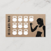 Fitness 10 Classe Pass Rustic Kraft Fidélité (Devant)