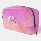 Fitness Beauté Moderne Pink Gradient Sac de toilet (Coin droit)