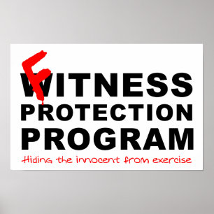 Fitness Bescherming Grappige Poster