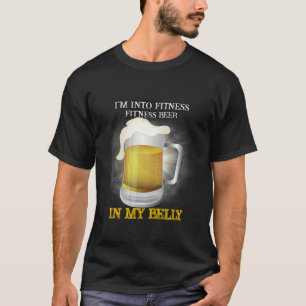 Fit'ness Bier In Mijn Buik Gym Sarcastische Humor T-shirt