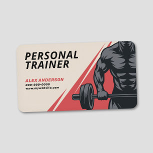 Fitness & Bodybuilding Persoonlijke Trainer Visitekaartje
