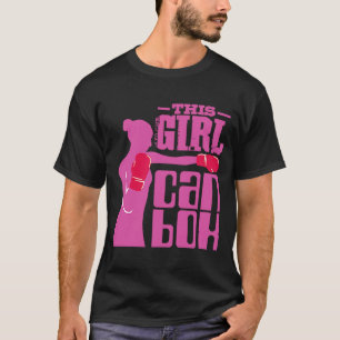 Fitness Boxing Ring Girl met handschoenen van me T-shirt