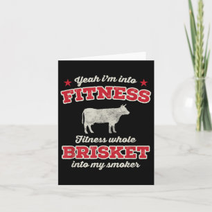 Fitness Brisket in mijn roker Funny Grill BBQ Mea Kaart
