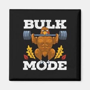 Fitness Bulk Mode Gym Workout Thanksgiving Magneet